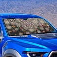 thumbnail image 2 of Yuyamidu Dahlia Car Windshield Sun Shade Large Front Window Sunshade Foldable Car Shade Large Auto Accessories for SUV Van Big Sedan Keep Vehicle Cool, 2 of 7