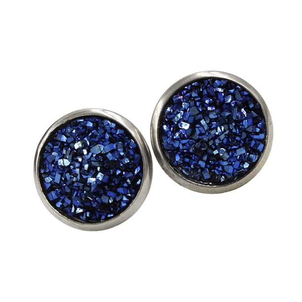 Qarigey Pendientes Auriculares 10MM Acero inoxidable Ronda Stud Regalos Joyería fina Artesanía Moda Favores de fiesta para niñas 30 Type1 NO1 Qarigey AP009492-25B