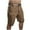 Brown, variant on Men's Cargo Shorts Tactical Shorts Outdoor Mountaineering and Hiking Shorts Casual Solid Work Shorts with Pockets Black