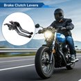 thumbnail image 2 of Palancas de freno y embrague cortas y largas para Yamaha TMAX560 2019-2020, palanca de freno ajustable de motocicleta, aleación de aluminio, mango de titanio negro, 2 of 6