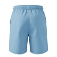 thumbnail image 4 of Evdexr Independence Day Shorts for Men 1776 2026 Short Patriotic Drawstring Red Blue and White Print Short Pants 4th Of July Casual Big and Tall Beach Shorts Light Blue S, 4 of 4