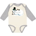 thumbnail image 3 of Inktastic Sassy Snowman in Top Hat Boys or Girls Long Sleeve Baby Bodysuit, 3 of 5