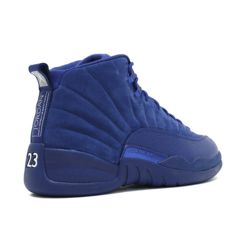 Jordan 12 retro blue cheap suede