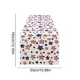 thumbnail image 3 of Linnome 250th Anniversary Table Runner Star Printed Linen Style for Independence Day Dining Table Decor 72x13in, 3 of 6