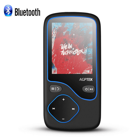 AGPTEK 8GB(16GB) MP3 Player with Bluetooth 4.0, Portable Lossless Music Player Supports FM Radio Voice