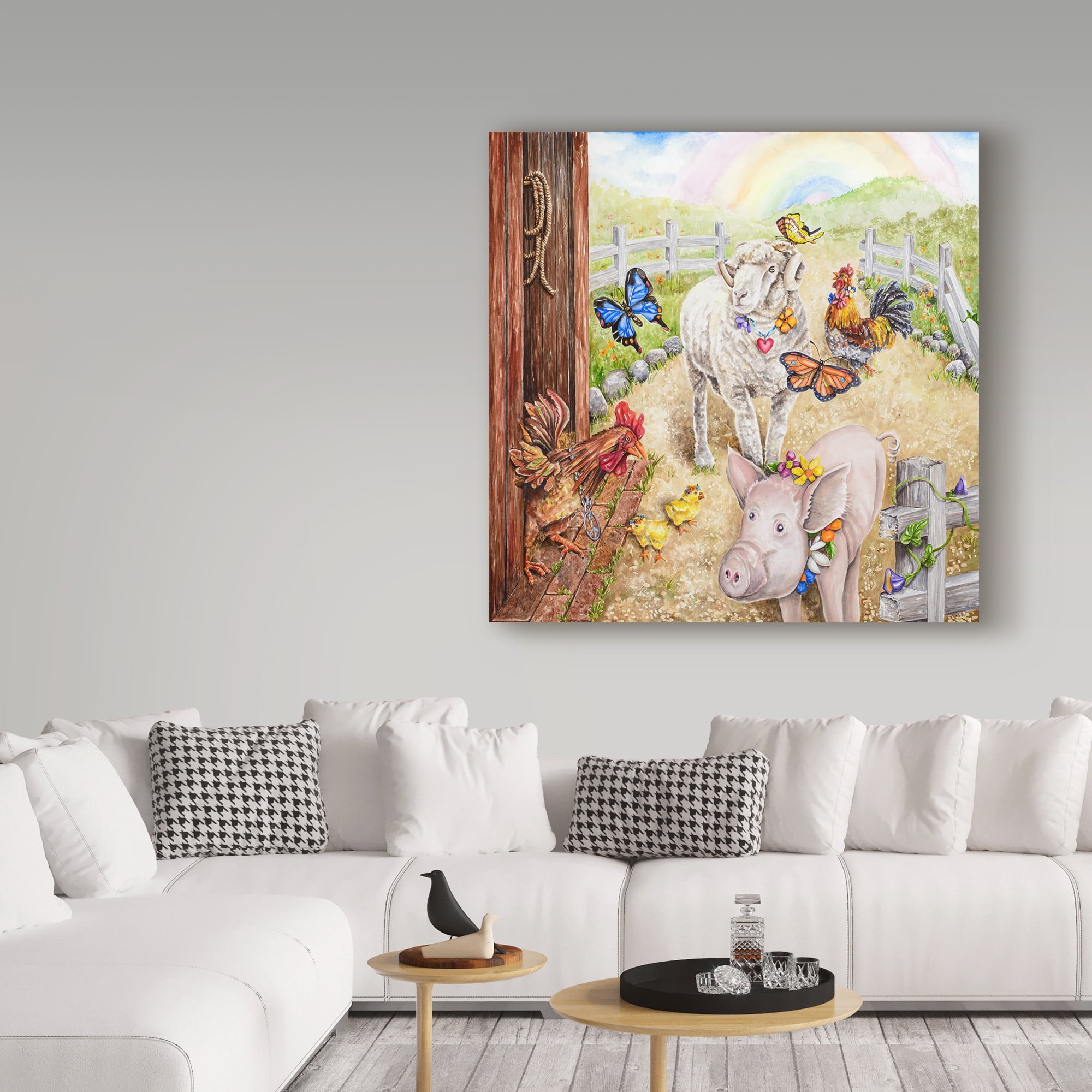 Trademark Fine Art 'Summer of Love Farm' Canvas Art by Charlsie Kelly