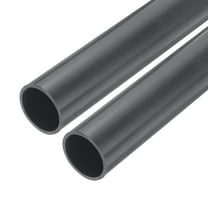 Rigid Round Pipe 28.2mm ID 32mm OD 9" Length Dark Grey High Impact for Water Pipe, Crafts, Cable Sleeves 2Pcs