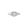 thumbnail image 2 of ARAIYA FINE JEWELRY 14K White Gold Lab-Grown Oval and round-shape Diamond Halo Engagement Ring (5/8 Cttw, D-F Color, VS1 Clarity) Size 10, 2 of 7