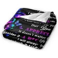 thumbnail image 5 of SPXUBZ Mom Gifts Blanket for Mom from Daughter Birthday Gifts Throw Blankets Mother's Day Gifts Flowers Butterfly, 5 of 7