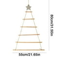 thumbnail image 2 of Artificial Fake Home Decoration Wall Decoration Christmas Nordic Style Wall Decoration Artificial Fake Wall Decoration DIY Wooden Christmas Tree Wall Hanging Decoration 2, 2 of 7