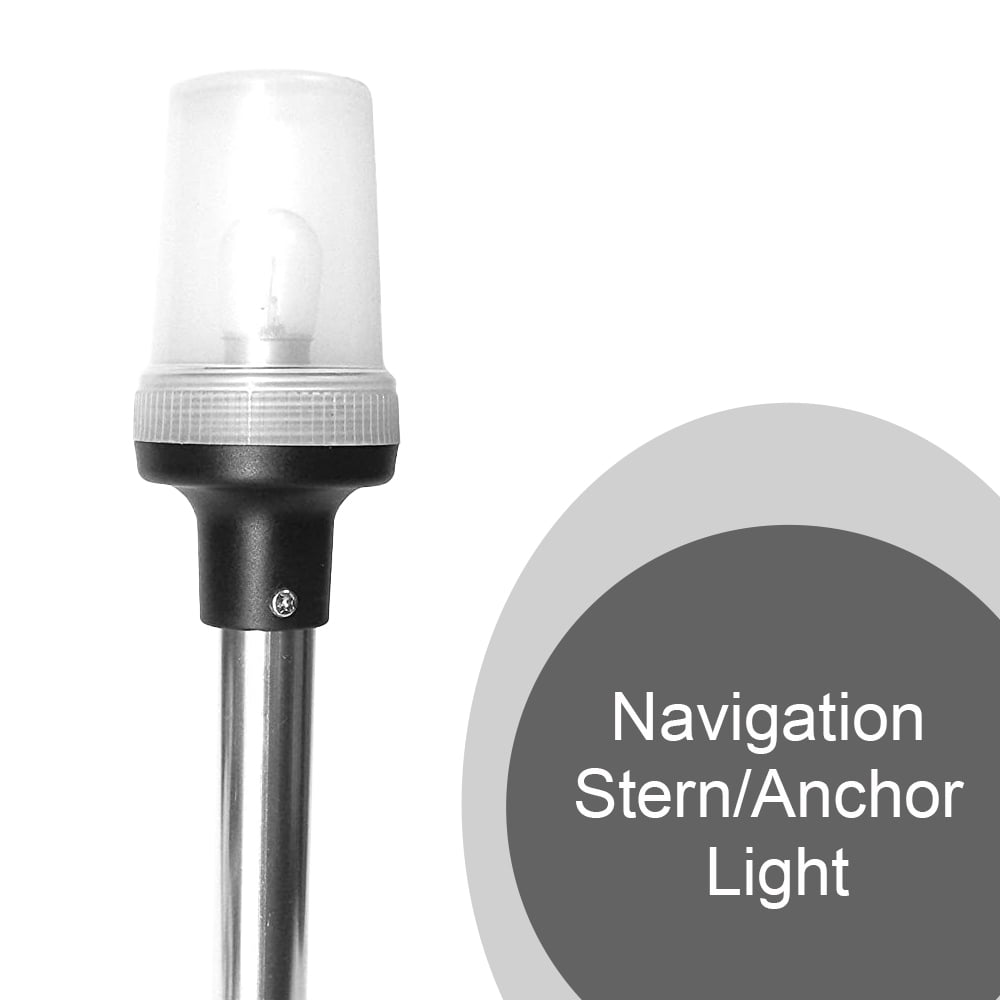 Boating Essentials BE-EL-51347-DP  Portable Clamp-On Navigation Light Combo LED 