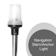 Shoreline Marine All Around Fold Down Boat Stern Navigation Light for Night Time Boating