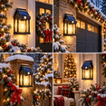 thumbnail image 3 of PEUHOP 2 Pack Black Solar Motion Sensor Outdoor Lights, Waterproof Wall Lights, Warm White Porch Lights with 3 Modes for Front Door, Patio and Yard, 3 of 14