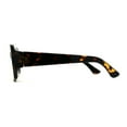 thumbnail image 3 of Womens Thick Rimmed Square Rectangular Sunglasses Tortoise Brown, 3 of 4