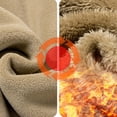 thumbnail image 4 of Men Stand Collar Full Zip Fleece Jacket Thick Lined Warm Outerwear Multi Zipper Pockets Casual Coat for Daily Commute Cold Weather Outdoor Activities Beige XXL, 4 of 7