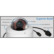 GW Security IP 5MP HD 1920P 2.8-12mm Varifocal Zoom 1080P Weatherproof Dome PoE Security IP Camera