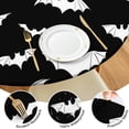 thumbnail image 4 of Halloween Bat Silhouettes Round Fitted Tablecloth with Elastic Edge,Dining Table Cover Waterproof,Outdoor Round Tablecloth for Camping,Dining,Indoor and Outdoor, 4 of 7