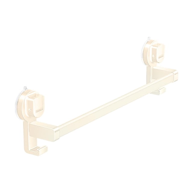 Towels for Bathroom Suction Cup Towel Bar Bathroom Kitchen Singlebar Rack No-Drill Suction Cup Mount for Bathroom Balcony Storage Bathroom Towel Rack with Shelf