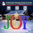 thumbnail image 5 of Starfree 49-inch Outdoor Nativity Decoration Lighted JOY Sign with Outdoor Christmas Yard Decorations Hanging and Standing Options for Porch & Garden, 5 of 9