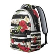 thumbnail image 2 of "Floral Sunflower Print Backpack - Durable School Backpack for Women, Lightweight & Water-Resistant, Spacious for Work, Commuting & Campus Life", 2 of 6