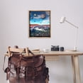 thumbnail image 3 of Stupell Industries Astronaut & Overhead Planets Astrology & Stars Painting Brown Floater Framed Canvas Art Print Wall Art, 25 x 31, 3 of 10