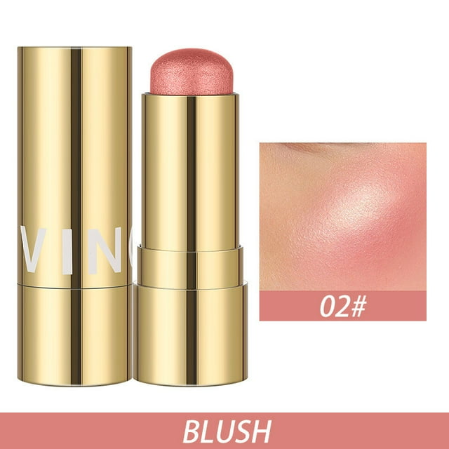 yievot 3 In 1 Multi Stick Blush For Cheeks & Lip Tint & Eyeshadow Makeup,SCream Blush Stick + Highlighter Stick + Bronzer / Complete Face Make Up