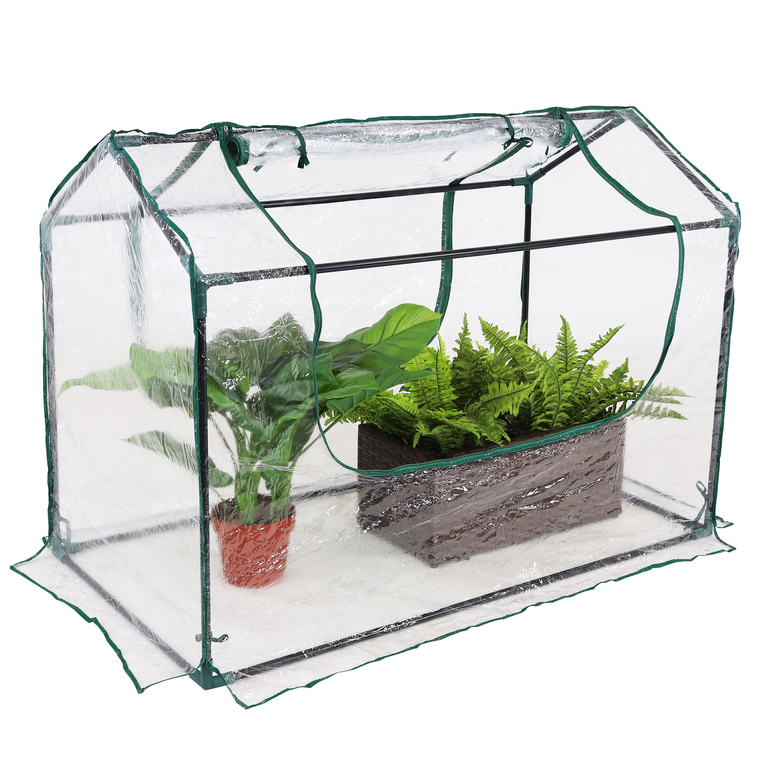 Details about   Rectangular Greenhouse Planter Box w/ Polycarbonate Panels to Keep Plants Warm 