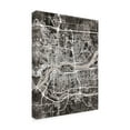 thumbnail image 2 of Trademark Fine Art 'Quad Cities Street Map Black' Canvas Art by Michael Tompsett, 2 of 4