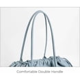 thumbnail image 5 of XQWJWLA Drawstring Tote Bag for Women, Solid Color Minimalist Handbag, Classic Lightweight Shoulder Bag for Travel, Work, Gym(White), 5 of 8