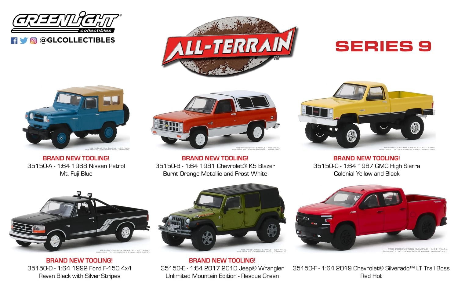 GreenLight 1:64 All-Terrain Die-Cast Vehicles Series 9