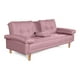 thumbnail image 5 of Sofá Cama de Lino Makora Palo de Rosa Modelo Hendrix Con Portavasos, 5 of 9