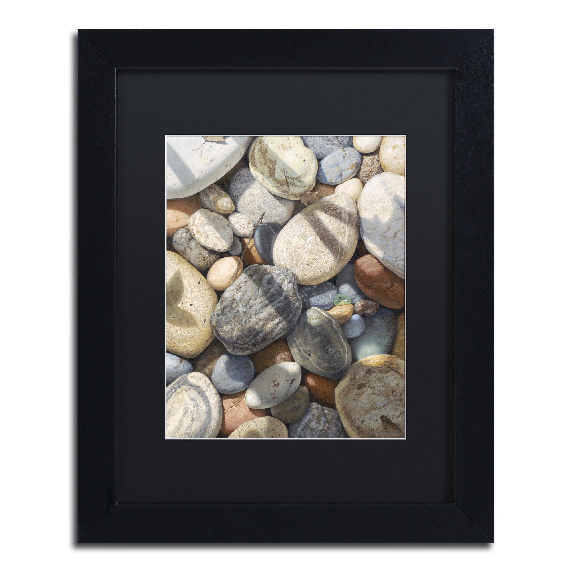 Stephen Stavast 'A Glass Act' Black Matted Framed Art