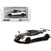 Pagani Zonda Cinque Bianco Benny White and Black "Global64" Series 1/64 Diecast Model Car by Tarmac Works