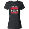 Inktastic That's My Awesome Niece Out There with Baseballs Women's T-Shirt