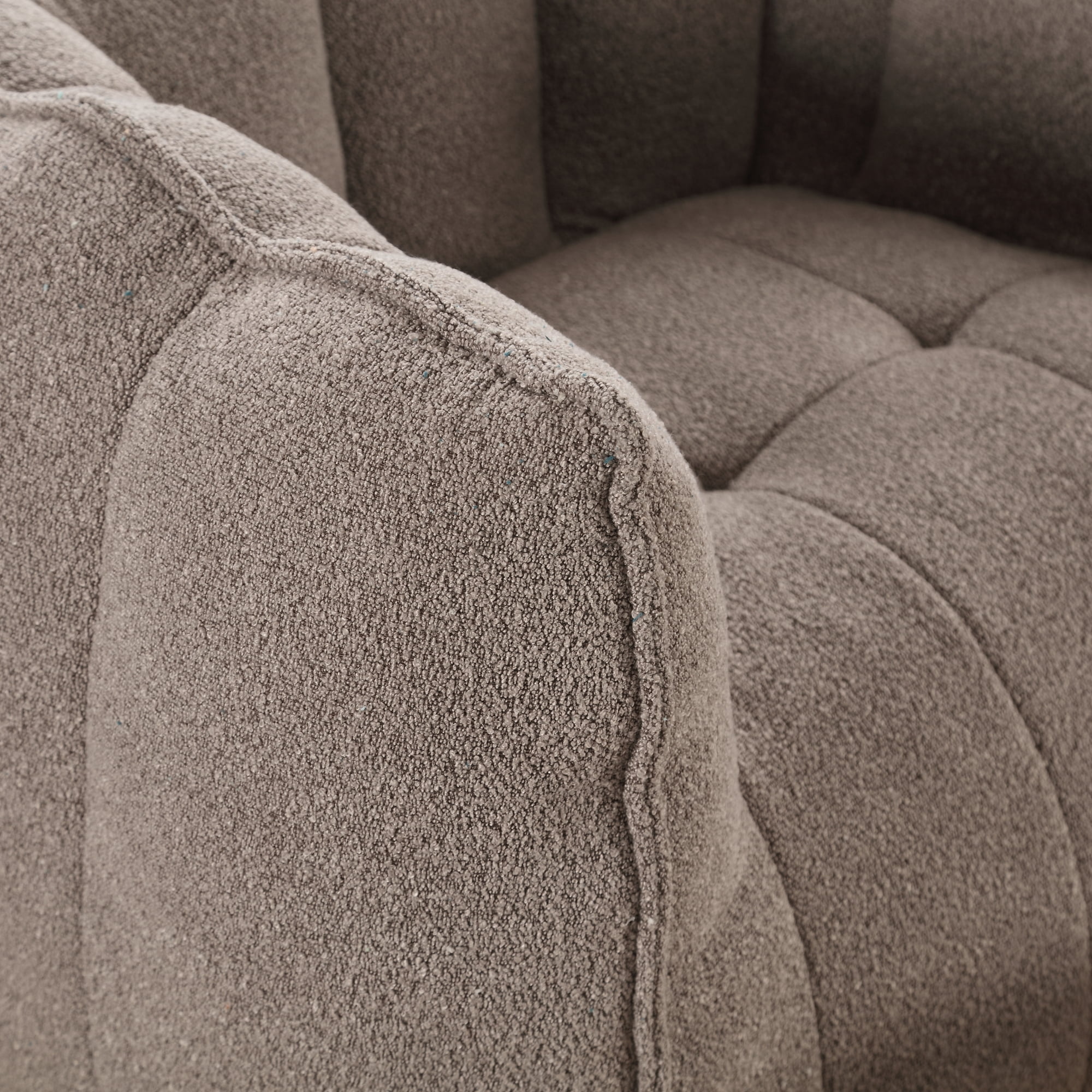 Leumius Soft Bean Bag Chair with High Resilient Foam(Chips)for Living Room and Bedroom,Comfortable Square Lazy Sofa with Footstool for Adults to Gaming, Reading and Watching TV Coffee