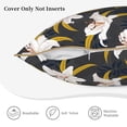thumbnail image 5 of Haiem Lilies Flowers Print Velvet Soft Solid Decorative Square Throw Pillow Covers Set with Elegant Piping Christmas Cushion Case for Sofa Bedroom Car-18"x18", 5 of 8