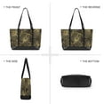 thumbnail image 6 of FORMRS Laptop Tote Bag for Women with 15.6" Computer Compartments Handbag, Black Flower Pattern, 6 of 7