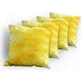 thumbnail image 5 of Ambesonne Yellow Throw Pillow Cover 4 Pack, Abstract Summer Sun, 18", Yellow, 5 of 7
