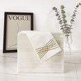 thumbnail image 5 of 25/50Pcs Metallic Foil Stamped Line Napkins Paper Disposable Folding Hand Towels for Birthday Wedding Banquet Party Decorations (Gold,25pcs), 5 of 7