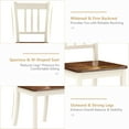 thumbnail image 5 of Costway Set of 2 Wood Dining Chair High Back Kitchen Whitesburg Side Chair BlackWhite, 5 of 6