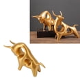 thumbnail image 4 of Golden Ox Sculpture, Fighting Bull Sculpture Exquisite Wide Application  For Office, 4 of 8