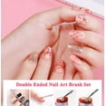 thumbnail image 3 of 5-Piece Double Ended Nail Art Brush Set – Dotting Pen, Liner & Precision Drill for Detailed Nail Designs TIKA, 3 of 6