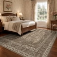 thumbnail image 2 of ATHOPE 5x7 Area Rugs for Living Room, Low Pile Vintage Floral Washable Rug, Non Slip Indoor Carpet for Bedroom Dining Room, Mocha Brown, 2 of 7