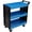 Blue, variant on 3 Tier Rolling Tool Cart on Wheels with Pegboard for Garage Workshop Warehouse, Blue Steel Utility Cart, 32.6L x 15W x 35.8H