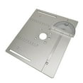 thumbnail image 2 of kurtrusly Aluminium Router Table Insert Plate Woodworking Benches Trimmer Tool Silver, 2 of 9
