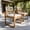 Light Teak,Multi Brown+Beige, variant on The Iron Hearth Desk Home Office, for Home Office/Outdoor, Stunning Wood Frame, Rich Acacia Wood Base, Tempered Glass Tabletop