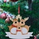 thumbnail image 4 of Decoración navideña 2021, adorno familiar personalizado para árbol de Navidad, adornos para árbol de Navidad de renos, decoración, lindo ciervo, alce, regalo navideño, 4 of 5
