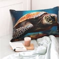 thumbnail image 4 of Balery Realistic Turtle Funda de Cojín Estampada, Regalos para Mujeres, Regalos de Amor para Ella, Regalos para Novia o Esposa, Funda de Almohada-16"x24", 4 of 6