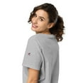 thumbnail image 3 of Combative Therapy Women’s boxing organic ribbed neck t-shirt copy (Heather Grey, M), 3 of 4