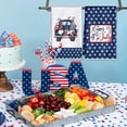 thumbnail image 4 of 2 Pack 4th of July Patriotic Kitchen Towels, 18x26 Inch American Flag Stars Dish Towels Cloth Tea Towel Red Blue Star Tea Towels, Independence Day Housewarming Gift, 4 of 5
